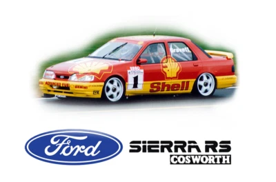 1:10 RC Clear Body Shell - Ford Sierra Sapphire with Shell livery - Image 1 of 4