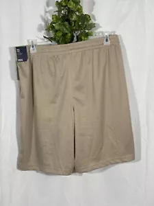 DSG Men's 10" Pocketless Mesh Shorts Beige - Picture 1 of 2