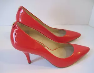 Michael Michael Kors MK-Flex Mid Pump Coral Reef Patent Leather Heels Size 7.5 M - Picture 1 of 5
