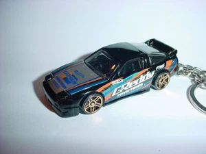 HOT 3D BLACK NISSAN 180SX TYPE X CUSTOM KEYCHAIN keyring key greddy hot wheels - Picture 1 of 4