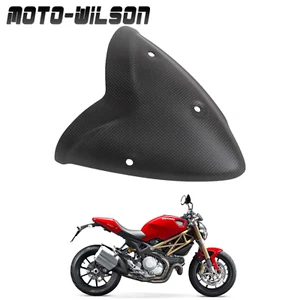 For Ducati Monster 1100 EVO Carbon Fiber Exhaust Pipe Cover Heat Shield Matte - Picture 1 of 14