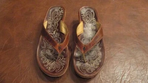 Kaula Lio Womens Brown Sandals Wedge size 8 - Picture 1 of 7