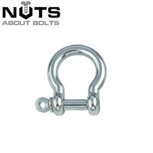 4mm 5mm 6mm 8mm 10mm Bow H Shackle A4 Marine Grade - Picture 1 of 3