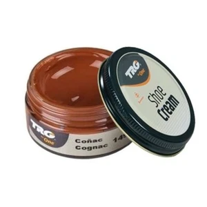 Cognac soft wax-based leather shoe cream - Imagen 1 de 2