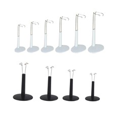 10 Stück Verstellbarer Puppen Displayhalter  Schwarz Weiß