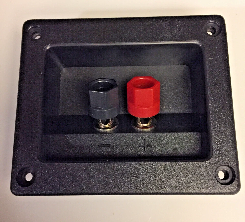 Speaker Box Terminals NEW w/ GASKETS  3 5/8 X 3.0" KICKER 10 Pack LOOK Oldschool - Image 1 of 4