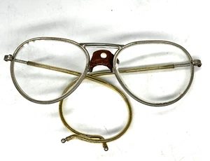 Vintage Willson Safety Glasses leather nose potector Steampunk - Picture 1 of 4