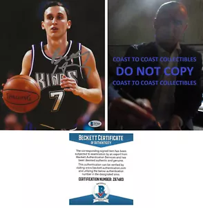 Bobby Hurley signed Sacramento Kings basketball 8x10 photo proof Beckett COA. - Picture 1 of 4