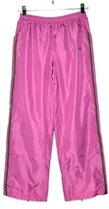 Vintage Adidas Track Pants Girls Youth Size L Windbreaker Mesh Lined Ankle Zip - Picture 1 of 12