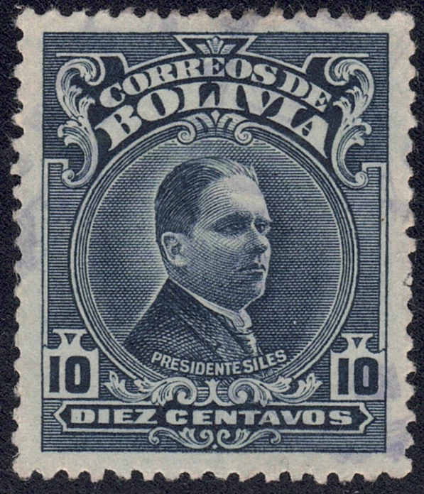 1928 Bolivia SC# 190 - F - President Hernando Siles - Used - Image 1 of 1
