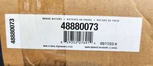 Napa Disc Brake Rotor Front 48880073 - Picture 1 of 1