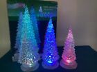 Costco Retired LED Clear Acrylic Color Change Changing Christmas Tree Lot Trees