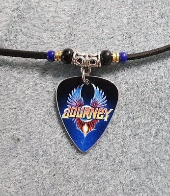 Collar de púa de guitarra de aluminio Journey hecho a mano Foto 1 de 2
