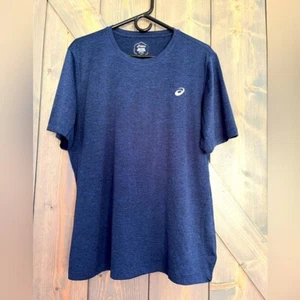 Asics Large Short Sleeve Running/Training Shirt Navy Blue - Picture 1 of 2