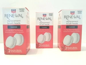 3 Rite Aid Renewal Advanced Cleansing System Facial Replacement Brush Heads NEW - Picture 1 of 12