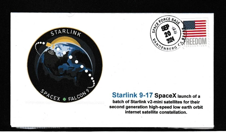 Starlink 9-17  Launch Cover - Only 3 Covers Made - Image 1 of 1