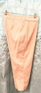Willi Smith Size 14 Stretch Pink Capri With Hidden Side Zipper  - Picture 1 of 8