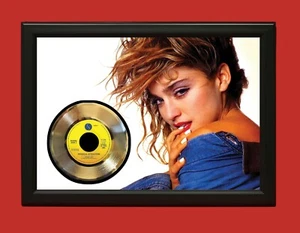 Madonna 3 Poster Art Wood Framed 45 Gold Record Display C3 - Picture 1 of 4
