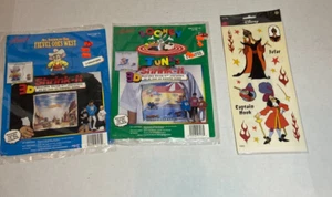 Lot of 3 Alene's Shrink-It Kits Fievel Looney Tunes + Disney Jafar Hook Stickers - Picture 1 of 8