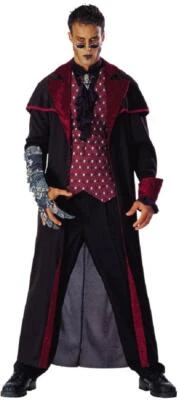 Caín Vampiro Tirano Gótico Pacto Conde Elegante Disfraz Halloween Adulto Foto 1 de 2