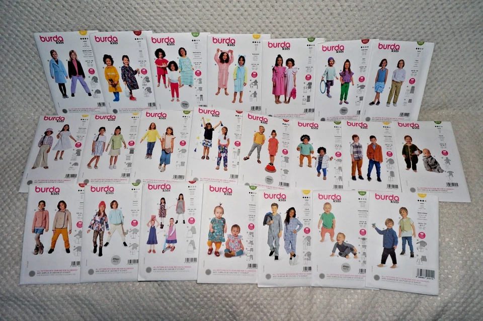 BURDA 9215-9248 - Baby & Child Sewing Patterns - PICK-A-STYLE - New & Uncut - Image 1 of 1