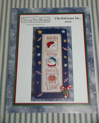 Waxing Moon Designs Cross Stitch Pattern - Christmas Is #104 - Image 1 of 2