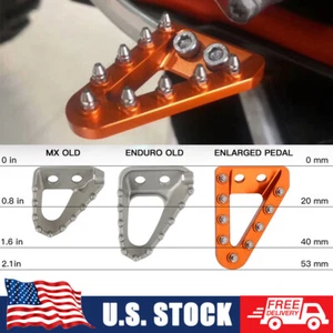 Rear Brake Pedal Lever Step Plate Tip For KTM 150 250 300 XCW XC-W TPI 2017-2025 - Picture 1 of 8