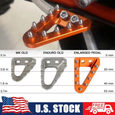 Punta de placa de paso de palanca de pedal de freno trasero para KTM 150 250 300 XCW XC-W TPI 2017-2025 Foto 1 de 4