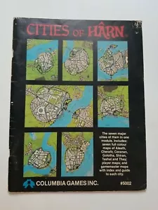 Vintage Columbia Games 1983 RPG-Modul Cities of Harn #5002 - C1011 - Bild 1 von 4