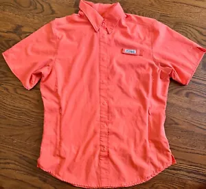 Columbia PFG Vented Short Sleeve Button Shirt Woman's Small - Picture 1 of 3