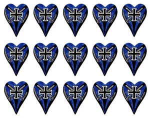 5 juegos de vuelos de dardos en forma de corazón Harrows - envíos con seguimiento - corazón azul - Imagen 1 de 1