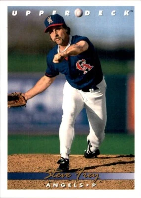1993 Upper Deck GOLD HOLOGRAM #750 Steve Frey CALIFORNIA ANGELS - Image 1 of 2