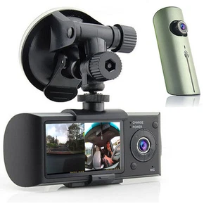 HD Dual Camera Driving Recorder 2.7" LCD Dash-Cam Car DVR w/ GPS Logger G-Sensor - Picture 1 of 1