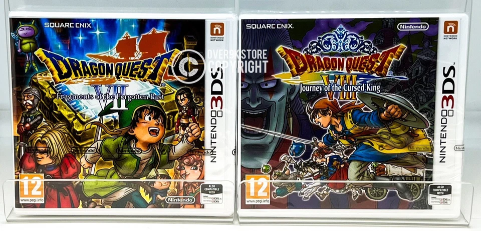 Dragon Quest VII 7 + Dragon Quest VIII 8 - Nintendo 3DS - PAL Version - New - Image 1 of 4