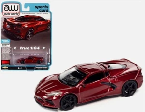 Chevy Corvette Long Beach 2020 rojo 1/64 diecast automático World AWSP124-A - Imagen 1 de 1