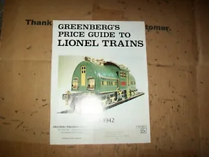 Vintage 1979 Greenberg's Price Guide To Lionel Trains Catalog - Picture 1 of 6