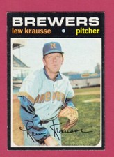 1971 Topps Baseball  # 372 Lew Krausse - Milwaukee Brewers