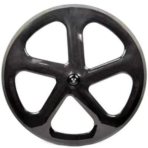 Racing 5 Spoke Carbon Bicycle Wheels 700C Tubeless Road Track Bike Wheelset - Picture 1 of 15