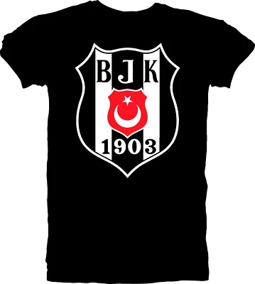 Camiseta de fútbol Besiktas JK para hombre hecha a mano equipo deportes fútbol negro  Foto 1 de 4