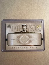 2005 SP legendary Cuts Christy Mathewson GU Jersey LC-CM 74/75 Giants