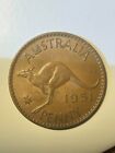 Australian 1951; 1951 Y. And 1951 Pl Penny Circulated (a0003)