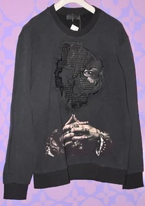 Sudadera ROBIN'S JEAN RH45 RODIO $325 Jumper Algodón + Cabeza de Calavera de Cabra - Imagen 1 de 4
