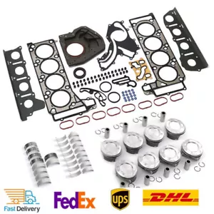 For Mercedes-Benz S500 W221 M278 V8 Engine Overhaul Pistons Gaskets Kit 4.6 4.7L - Picture 1 of 6