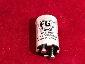 FG Brand NEW FS-2 Fluorescent Ballast Starter LOT OF 2! - Picture 1 of 1