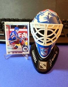 Mike Richter McDonalds Helmet York Rangers Mini Goalie Mask & Rookie Card - Picture 1 of 5