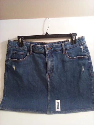 Minifalda vaquera azul envejecido vintage azul marino para mujer talla 16 jean 5 bolsillos etiquetas nuevas Foto 1 de 4