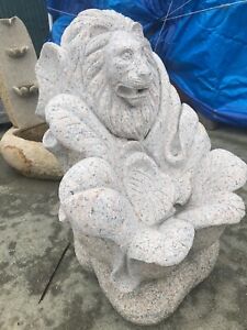 Unique Hand Carved Granite Lion Head Fountain 