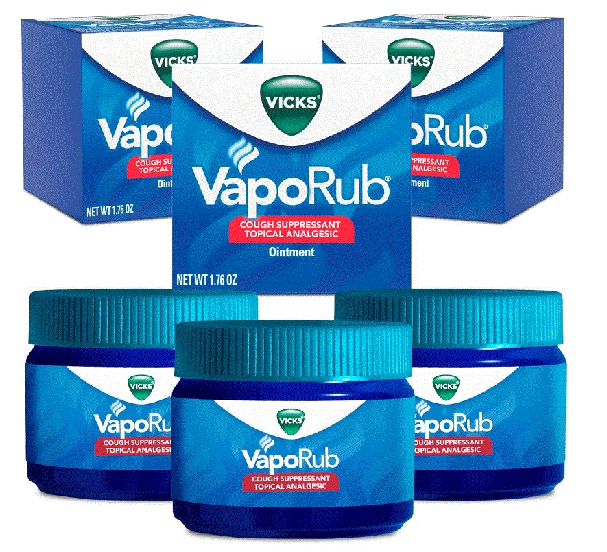 pack of 3 Vicks VapoRub Cough Suppressant Topical Chest Rub, Vapors 1.76oz each - Image 1 of 1