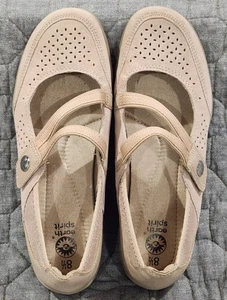 Zapato sin cordones Earth Spirit para mujer Mary Jane de cuero en color rubor; talla 8,5 - Imagen 1 de 10