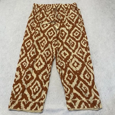 Pantalones Haute Hippie Rectos Pierna Ancha Tiro Alto Para Mujer Talla XL Conchas Tribales Foto 1 de 4
